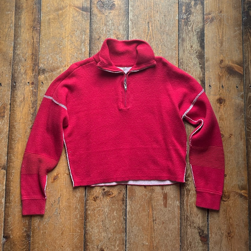 Crop Quarterzip Sweater